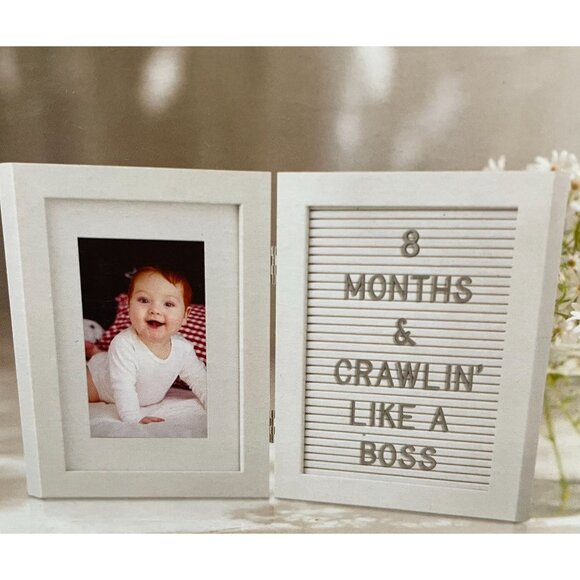 Yoga Sprout 3-Pack Swaddle Blankets & Babys Letterboard Frame Set - Picture 10 of 11